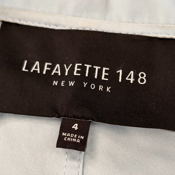 Lafayette 148 Classy Baby Blue Formal/Party Blazer Very Pretty US4 - W549 - Picture 10 of 11